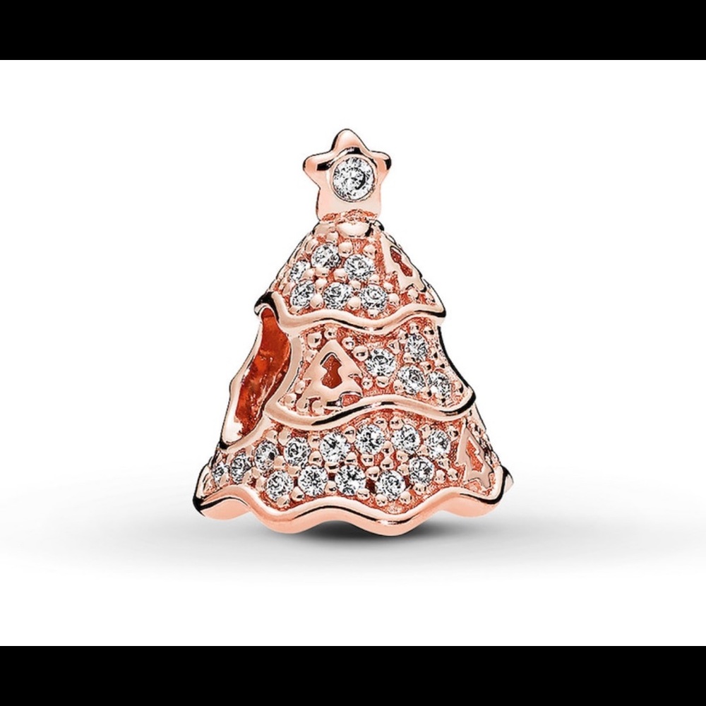 Pandora ROSE GOLD Christmas Tree Charm